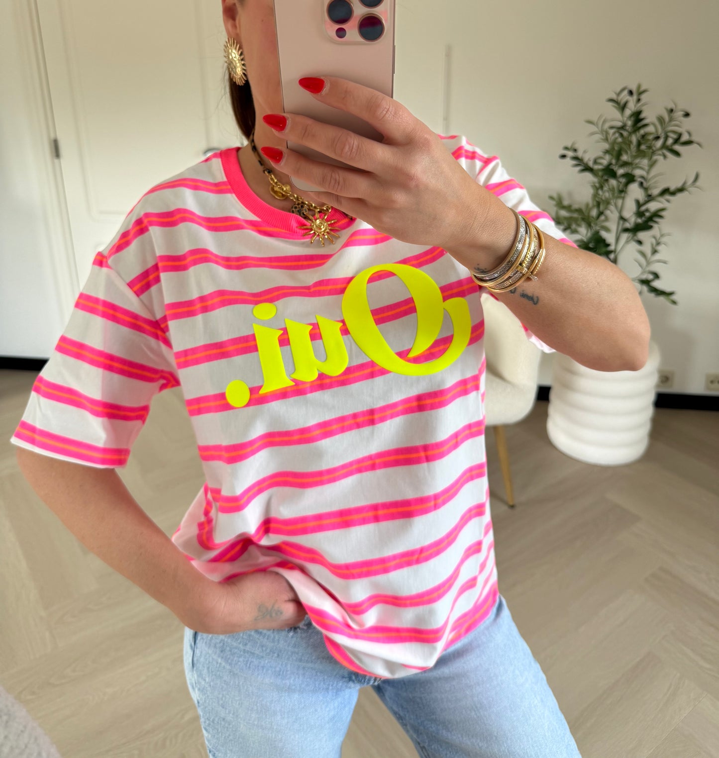 Qui tee roze/geel