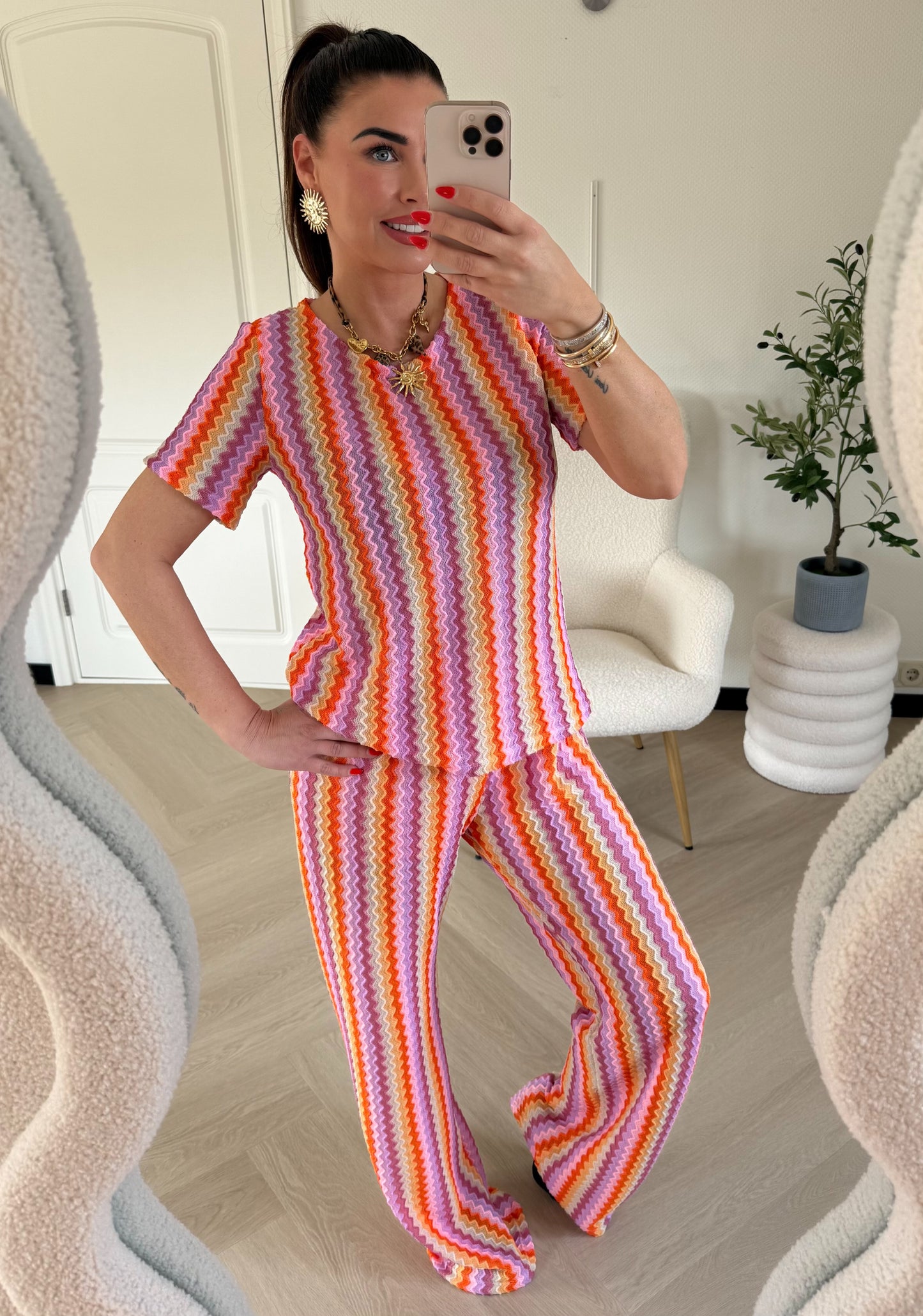 Setje met missoni print