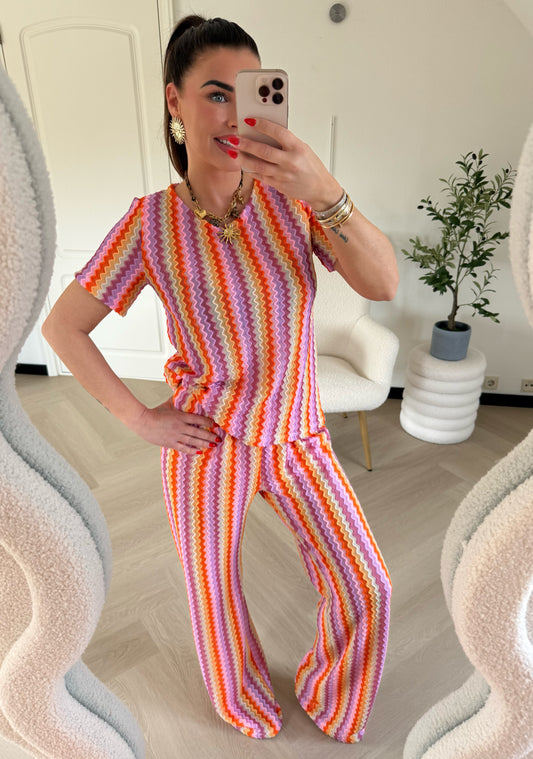 Setje met missoni print